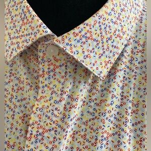 Kenneth Cole Multicolor Geometric Shirt